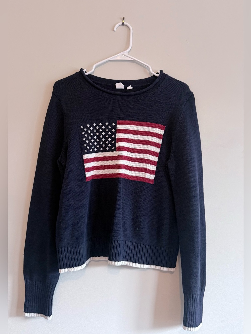 Roll Neck Americana Intarsia Sweater